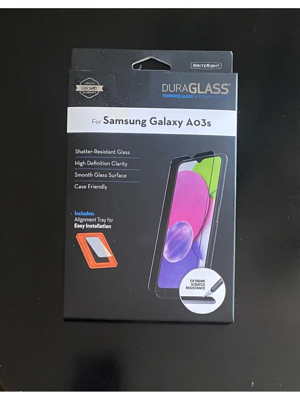 DuraGlass Tempered Glass Screen Protector for Samsung Galaxy AO3s